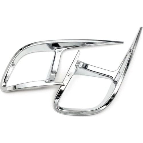Car ABS Chrome Rear Bumper Lamp Cover Rear Fog Light Cover Trim for Toyota Highlander 2015-2020 Car Styling
