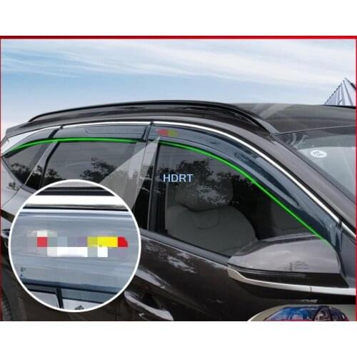 Fit for Hyundai Tucson-L 2021 stainless steel Car Auto Accessories Decoration Window Visor Vent Shade Sun Rain Guard