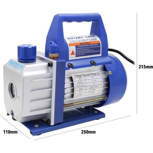 220V 110V Aluminum Alloy Electric Single-stage Rotary Vane Vacuum Pump Refrigeration Maintenance Automotive Industrial Pumps New