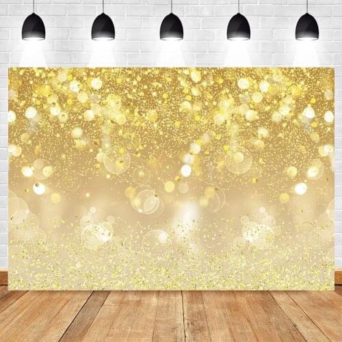 Fantasy Glitter Star Golden Polka Dot Light Bokeh Wedding Birthday Love Party Baby Child Photo Background Photography Backdrop