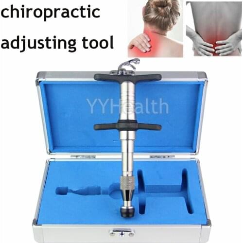 Chiropractic Adjusting Tool Massage Gun Manual Instrument Spine Correct Gun Correction Adjustment Stainless Steel Massager