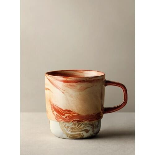 300 ml ceramic coffee cup Japanese retro mug creative couple home tea cup milk cup drinking cup