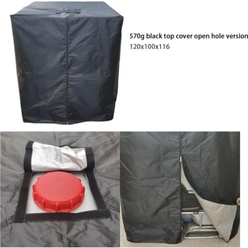 1000L IBC Ton Barrel Protective Cover Waterproof Dustproof Rainwater 210D Outdoor Cover Tank Container Sunscreen Shade
