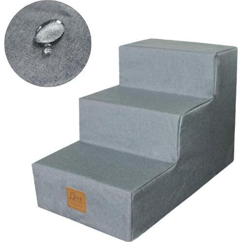 3/4 Steps Stairs Pet Dog Stairs For Small Dog Cat Pet Ramp Ladder Anti-slip Waterproof Removable Dogs Bed Stairs Pet Supplies