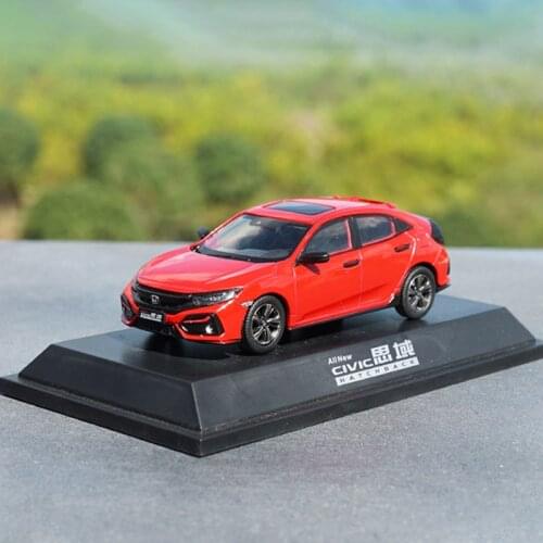 Diecast 1/43 Scale Alloy Hatchback Honda Civic 2020 Car Model Metal Die-Cast Toy Vehicle for Collectible Display Collection Gift