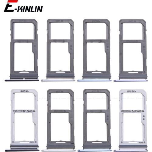 Micro SD / Sim Card Tray Socket Adapter For Samsung Galaxy S8 Plus G950 G955 Connector Holder Slot Reader Container Parts