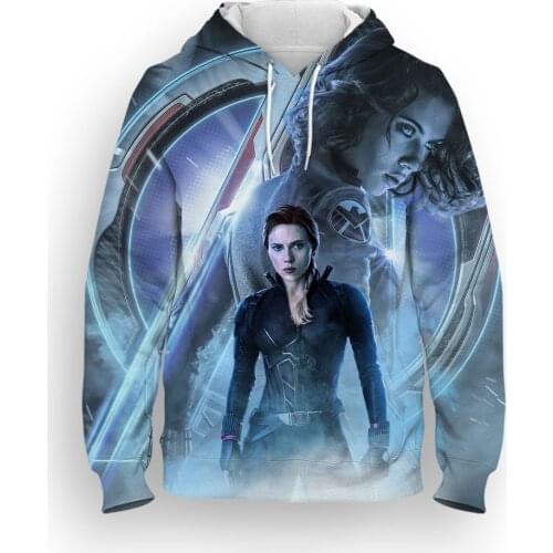 2021 New Men Clothing 3D Print Black Widow Oversized Male Hoodies Fashion Womens Sweatshirt Streetwear Children Tops