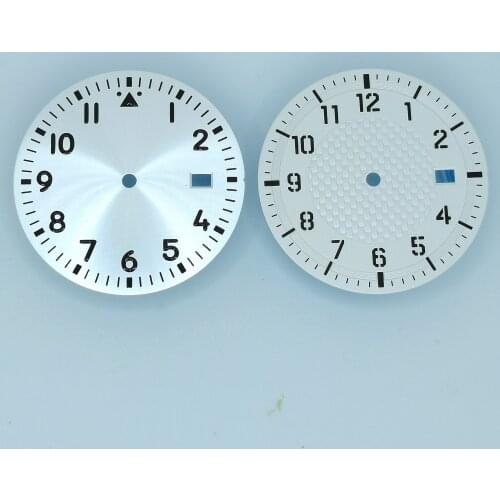 New Watch Part 33.8MM White Dial Fit NH35 Automatic Movement