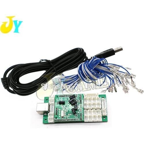 Zero Delay USB Encoder To PC / XBOX360 Arcade Joystick Encoder SANWA Psuh button Controller With 2.8mm/ 4.8mm Cable