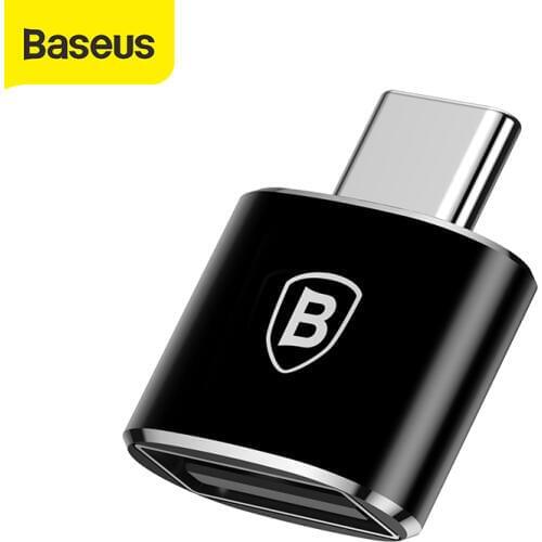 Baseus USB Type C OTG Adapter Converter for Samsung note 8 S8 for Xiaomi Male to USB Female OTG Converter Charger USB C Cable