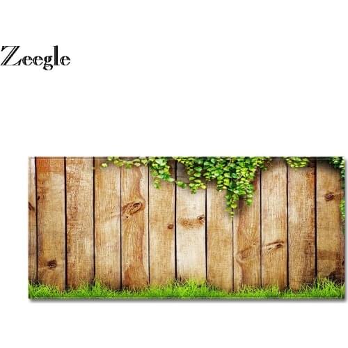 Zeegle Wood Pattern Carpet Rectangle Carpet For Living Room Area Rug Anti-slip Bedroom Mats Kitchen Carpet Sofa Table Floor Mats