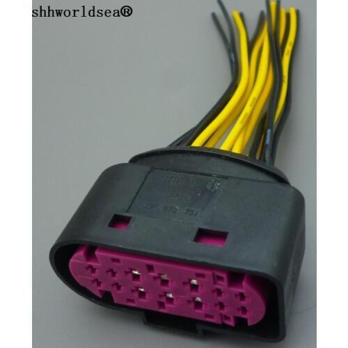 Shhworldsea 1/2/5/10/100pcs 14 Pin/Way 1.5mm 3.5mm Car Xenon Headlight Lamp Plug Connector Socket Housing