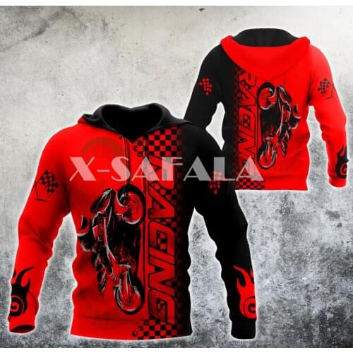 Motorcycle Racing Extreme Sport 3D Full Print Size Hoodie Man Women Harajuku Outwear Zipper Pullover Sweatshirt Unisex-5