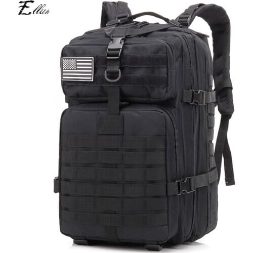 Outdoor Large Capacity Backpacks 45L Military Backpack Assault Pack Army Molle Waterproof Bug Out Bag Multifunctional Battle Bag