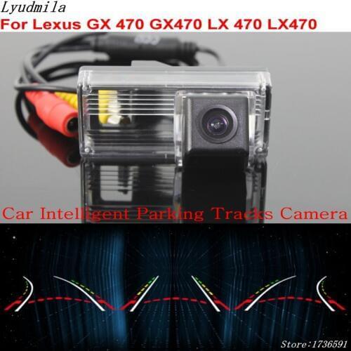 Lyudmila Car Intelligent Parking Tracks Camera FOR Lexus GX 470 GX470 LX 470 LX470 J100 J120 HD Back up Reverse Rear View Camera