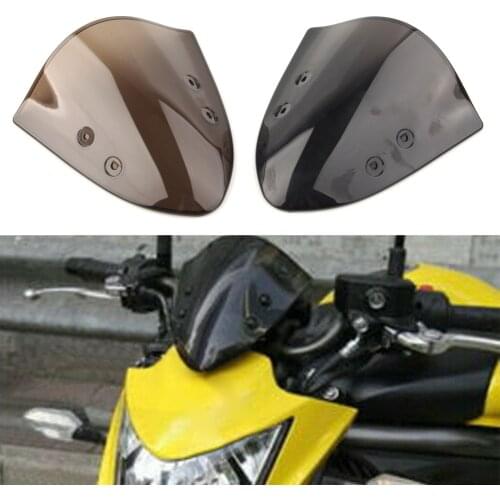 Motorcycle Windscreen Windshield Flyscreen Wind Deflectors For Kawasaki ER-6N ER6N 2012 2013 2014 Black/Brown