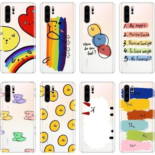 Back Cover For Huawei P Smart Plus 2019 P Smart Z Rainbow Dog Silicone Case For Huawei P30 Lite Pro P20 Lite 2019 Phone Case
