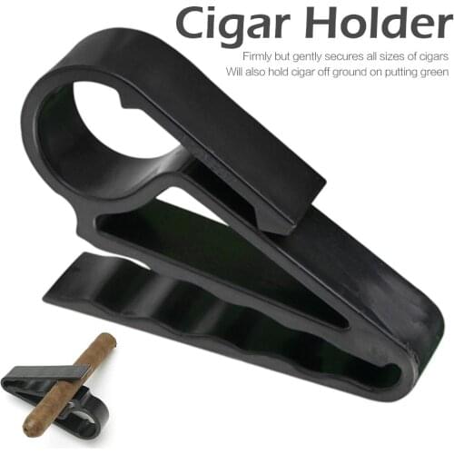 1 Pcs Golf Cigar Holder Golf Clips Clamp Boat Minder Grip Clip Cigarette Clamp Smoking Products For Golfers Golf Bags And Carts