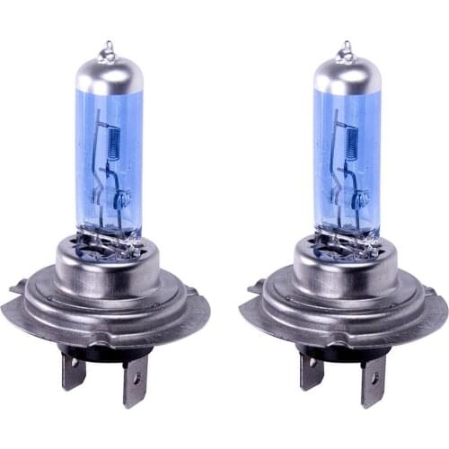 2x White 12V H7 100W 8500K Halogen Lamp Super Bright Halogen Car Headlight Bulbs