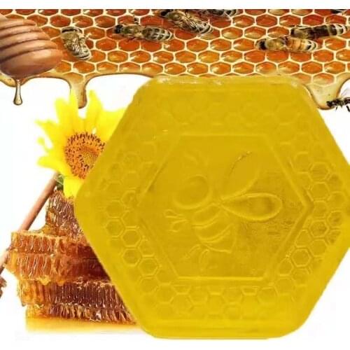 80g Handmade Natural Honey Soap Essential Oil Moisturizing Deep Facial Cleansing Whitening Oil-control Soap For Body Wash