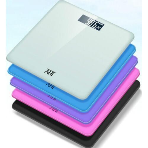 Battery Electronic Digital Scale Home Electronics Body Weight Scale for Women Man Health Weigh Glass Bathroom Household 180KG