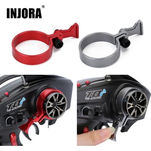 INJORA One-handed Control Adaptor Transmitter Steering Wheel for RC Car Traxxas TQI Remote Controller TRX4 TRX6 Slash Summit
