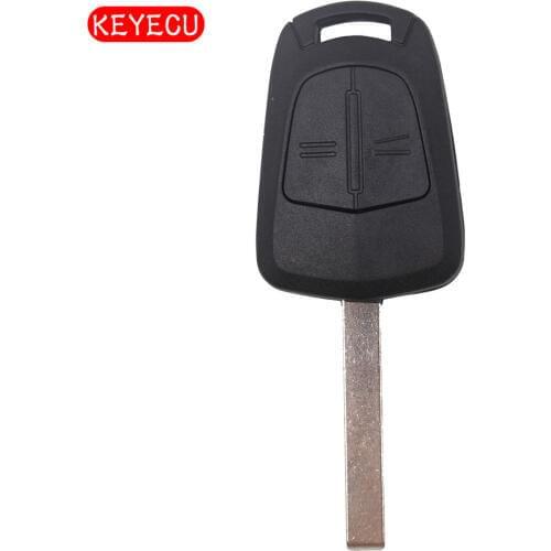 Keyecu 2pcs/lot Remote Key Shell Case Fob 2 Button for HOLDEN VAUXHALL OPEL ASTRA H ZAFIRA B MERIVA CORSA HU100