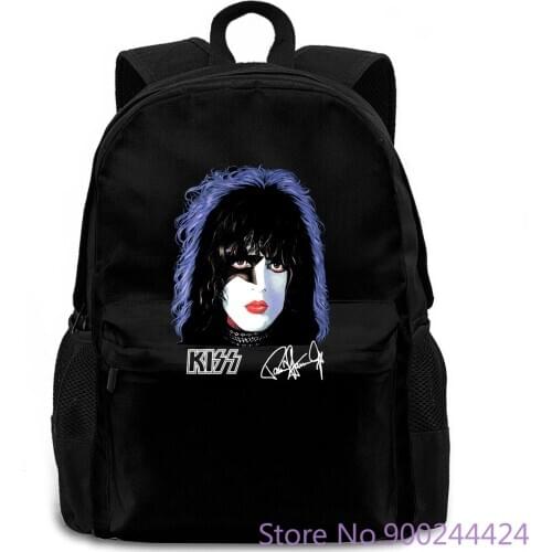 KISS Paul Stanley Black Rock - NEW! - M L Print Style women men backpack laptop travel school adult student