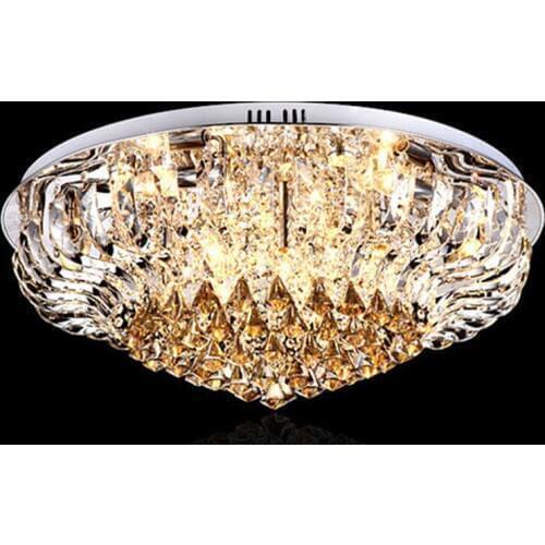 Round Modern chandeliers Lights Living room restaurant Led crystal chandeliers Lamps hotel lobby lighting