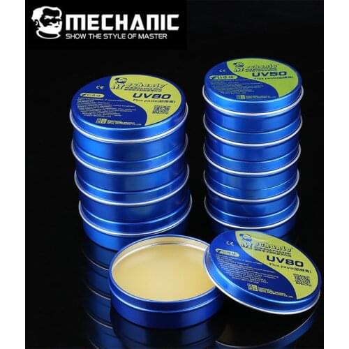 MECHANIC MCN-UV50/MCN-UV80 No-Clean Rosin Soldering Paste Flux Solder Paste Welding Fluxes For PCB PGA SMD BGA Repair Tools