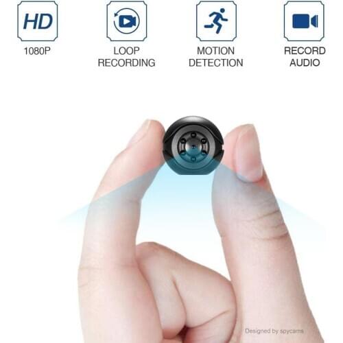 HD 1080P Mini Camera small Sport DV Portable Security cam with Night Vision Motion Detection Sensor Support Hidden card pk sq11