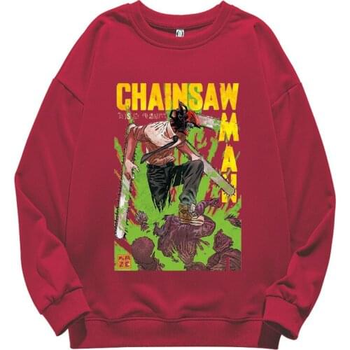 New Anime Chainsaw Man Pullover Sweatshirt Parent-Child Outfit Cosplay Cotton Long Sleeve T Shirt Cartoon Printed O Neck Unisex