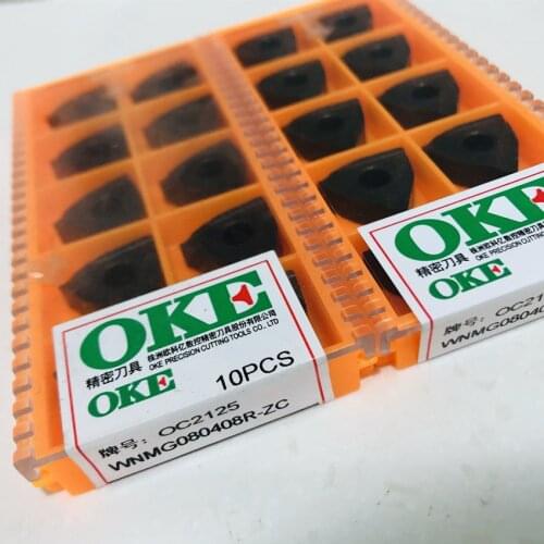 OKE WNMG080404R-ZC / WNMG080404L-ZC / WNMG080408R-ZC / WNMG080408L-ZC OC2025 OC2125 CNC carbide inserts 10PCS/BOX