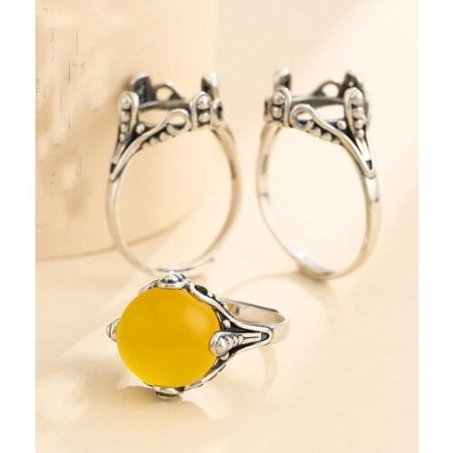 12*12mm 925 STERLING SILVER MEN Women Semi Mount Bases Blanks base blank Pad ring Setting jewelry findings diy A5978