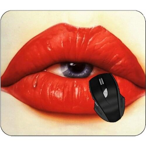 Gaming Mouse Pad Dark Eyes Horror Lips Professional Mousepad
