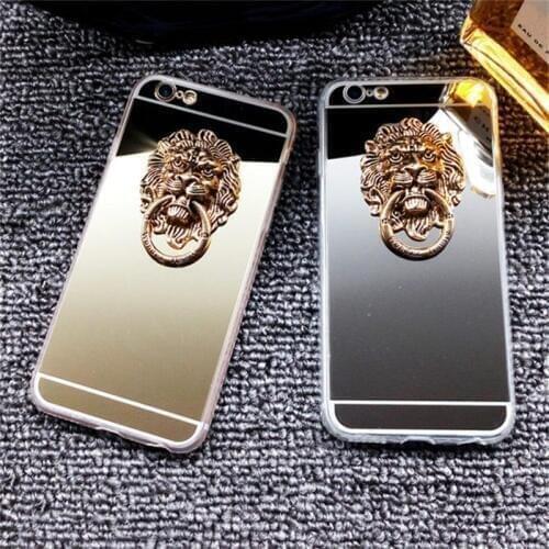 LaMaDiaa Luxury Mirror Ring Plating TPU Case For Samsung Note 8 9 10 PLUS Note 20 Ultra S10 Plus S20 FE S9 S8 S7 Case Cover