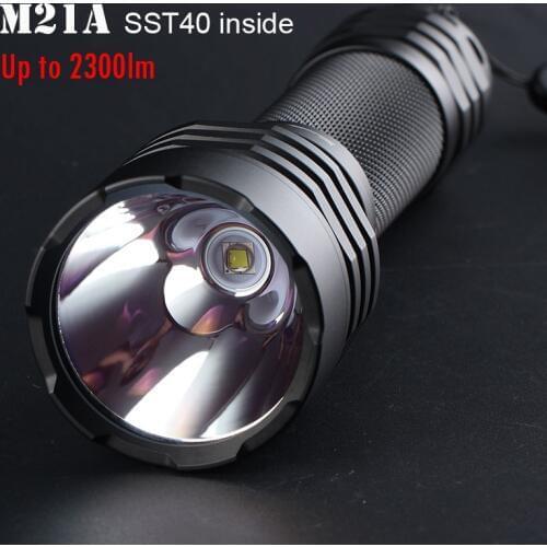 Most Powerful LED Flashlight Convoy M21A with Luminus SST40 Led Lanterna 2300lm Black Portable Torch C8+ 21700 Version Zaklamp