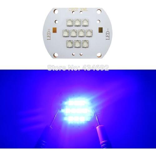 Epileds 100W XML2 XM-L2 T6 Led Emitter Light Blue 450NM - 455NM 29-36V 3A On 50MM PCB Board For Professional Fishing flashlight