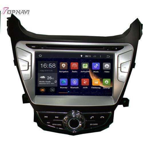 TOPNAVI 8'' Quad Core Android 6.0 Car GPS Navigation for HYUNDAI ELANTRA/AVANTE 2014- Autoradio DVD Multimedia Audio Stereo