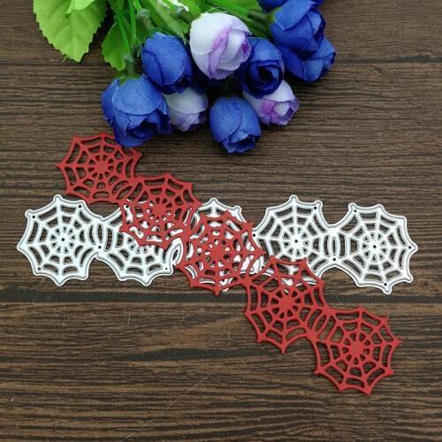 Halloween Spider Web Lace Border Edge Metal cutting dies DIY Die Cut Stencil Decorative Scrapbooking Craft Card stencils