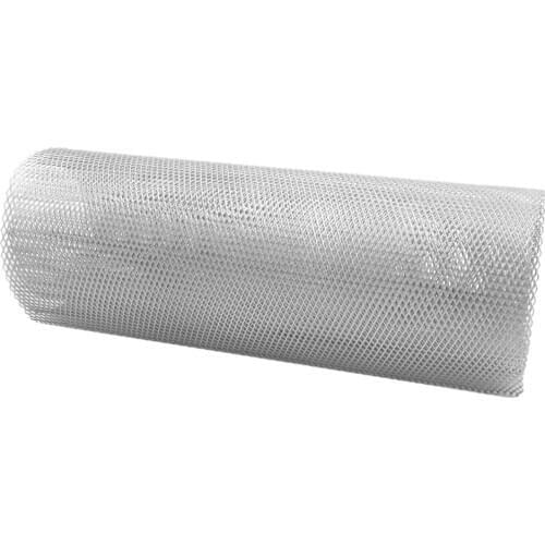 Aluminum Alloy Auto Car Front Bumper Universal Grille Rhombic Mesh Net Silver