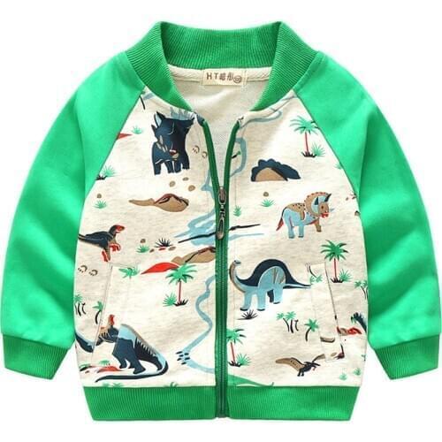 Spring Autumn Jackets for Boy Coat Cartoon Jacket Boys Windbreaker Jacket Chatacter Print Kids Children Jacket age 2-8 Years