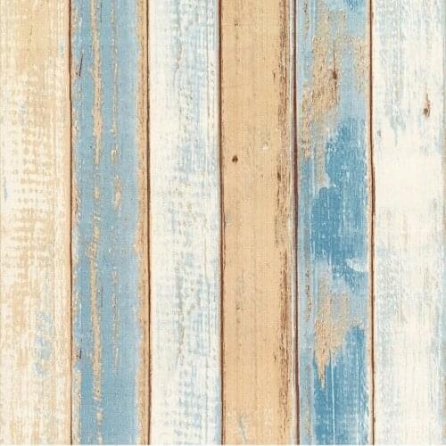 Imitation Wood Grain Panel Wallpaper Waterproof PVC Self Adhesive Vinyl Wood Wallpapers Roll For Living Room Kids Room Bedroom