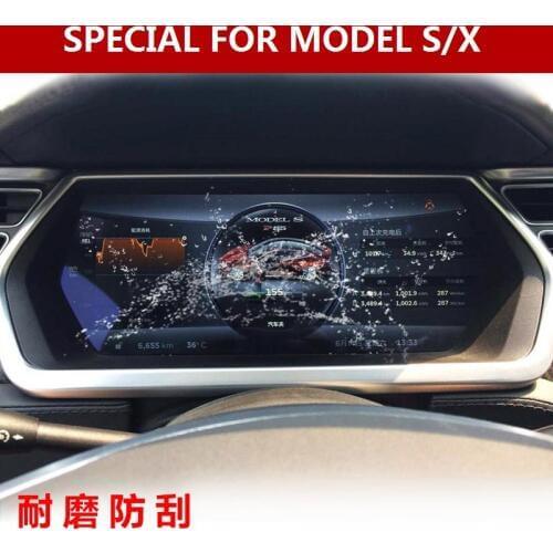 Special custom fits for Tesla model S X Car dashboard screen protection film display original protector protective sticker