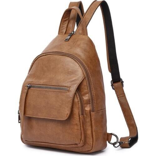 AMELIE GALANTI Women Backpack Shoulder Bag Lightweight School Travel PU Leather Purse with Adjustable Shoulder Strap lady style