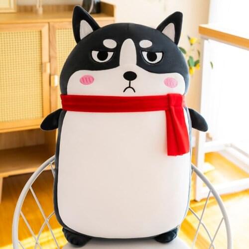 Zqswkl 45/55/65cm creative husky plush toy cute dog pillow girl sleeping dolls big animals stuffed toys children birthday gift