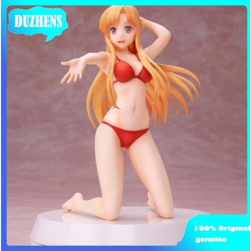 100% Original:Sword Art Online AsunaYuuki Summer Queens 15cm Action Figure Anime Figure Model Toys Figure Collection Doll Gift