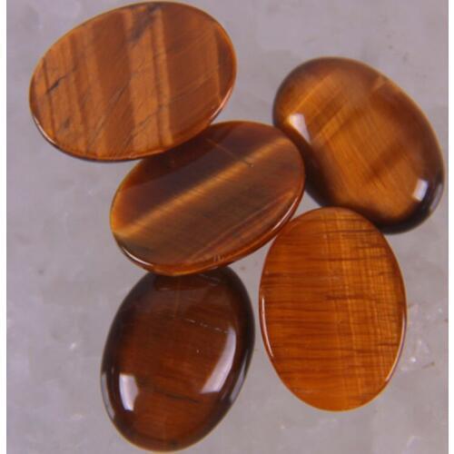 18x13MM Tigereye Oval CAB GEM Cabochon Jewelry Bead (10 pcs/lot) H024