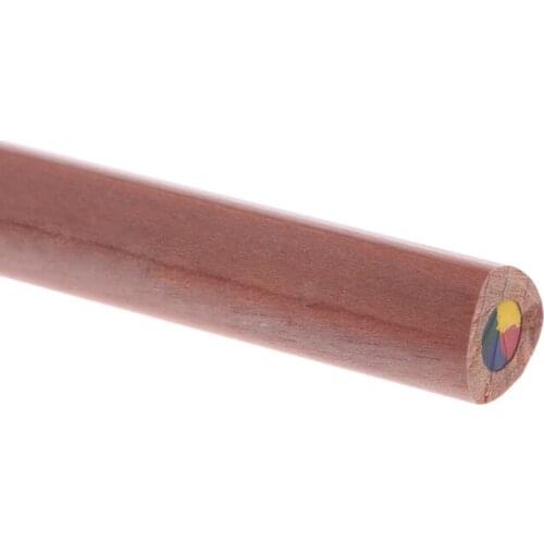 7Pcs Rainbow Jumbo Multicolor Pencil Natural Wood Pens Set Art Drawing Graffiti M5TE