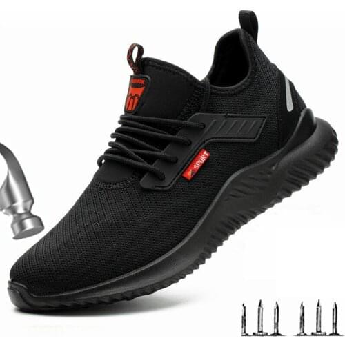 Safety Work Shoes Men Women Steel Toe Puncture-Proof Breathable Light Work Sneakers Industrial Indestructible Shoes Zapatos